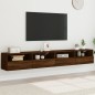 vidaXL TV-Wandschränke 2 Stk. Braun Eiche-Optik 100x30x30 cm vidaXL TV-Wandschränke 2 Stk. Braun Eiche-Optik 100x30x30 cm