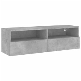 vidaXL TV-Wandschrank Betongrau 100x30x30 cm Holzwerkstoff