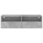 vidaXL TV-Wandschrank Betongrau 100x30x30 cm Holzwerkstoff vidaXL TV-Wandschrank Betongrau 100x30x30 cm Holzwerkstoff