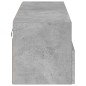 vidaXL TV-Wandschrank Betongrau 100x30x30 cm Holzwerkstoff vidaXL TV-Wandschrank Betongrau 100x30x30 cm Holzwerkstoff