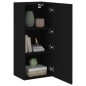vidaXL TV-Wandschrank Schwarz 40,5x30x90 cm Holzwerkstoff vidaXL TV-Wandschrank Schwarz 40,5x30x90 cm Holzwerkstoff