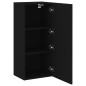 vidaXL TV-Wandschrank Schwarz 40,5x30x90 cm Holzwerkstoff vidaXL TV-Wandschrank Schwarz 40,5x30x90 cm Holzwerkstoff