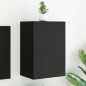 vidaXL TV-Wandschrank Schwarz 40,5x30x60 cm Holzwerkstoff vidaXL TV-Wandschrank Schwarz 40,5x30x60 cm Holzwerkstoff