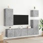 vidaXL TV-Wandschrank Betongrau 40,5x30x90 cm Holzwerkstoff vidaXL TV-Wandschrank Betongrau 40,5x30x90 cm Holzwerkstoff
