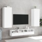 vidaXL TV-Wandschrank Weiß 40,5x30x102 cm Holzwerkstoff vidaXL TV-Wandschrank Weiß 40,5x30x102 cm Holzwerkstoff