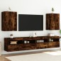 vidaXL TV-Wandschränke 2 Stk. Räuchereiche 40,5x30x60 cm Holzwerkstoff vidaXL TV-Wandschränke 2 Stk. Räuchereiche 40,5x30x60 cm Holzwerkstoff