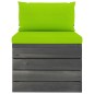 Garten-Paletten-Mittelsofa mit Kissen Kiefernholz Garten-Paletten-Mittelsofa mit Kissen Kiefernholz