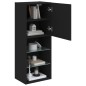 vidaXL TV-Schrank mit LED-Leuchten Schwarz 40,5x30x102 cm vidaXL TV-Schrank mit LED-Leuchten Schwarz 40,5x30x102 cm