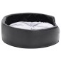 vidaXL Hundebett Schwarz-Grau 69x59x19 cm Plüsch und Kunstleder vidaXL Hundebett Schwarz-Grau 69x59x19 cm Plüsch und Kunstleder