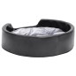 vidaXL Hundebett Schwarz-Grau 69x59x19 cm Plüsch und Kunstleder vidaXL Hundebett Schwarz-Grau 69x59x19 cm Plüsch und Kunstleder