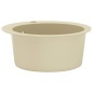 vidaXL Granitspüle Einzelbecken Rund Beige vidaXL Granitspüle Einzelbecken Rund Beige