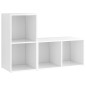 vidaXL TV-Schränke 2 Stk. Weiß 72x35x36,5 cm Holzwerkstoff vidaXL TV-Schränke 2 Stk. Weiß 72x35x36,5 cm Holzwerkstoff