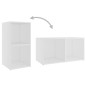 vidaXL TV-Schränke 2 Stk. Weiß 72x35x36,5 cm Holzwerkstoff vidaXL TV-Schränke 2 Stk. Weiß 72x35x36,5 cm Holzwerkstoff