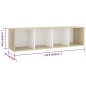 vidaXL TV-Schränke 3 Stk. Weiß Sonoma-Eiche 142,5x35x36,5cm vidaXL TV-Schränke 3 Stk. Weiß Sonoma-Eiche 142,5x35x36,5cm