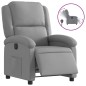 vidaXL Relaxsessel Elektrisch Hellgrau Stoff vidaXL Relaxsessel Elektrisch Hellgrau Stoff