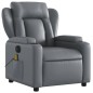 vidaXL Massagesessel Elektrisch Grau Kunstleder vidaXL Massagesessel Elektrisch Grau Kunstleder