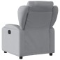 vidaXL Massagesessel Elektrisch Hellgrau Stoff vidaXL Massagesessel Elektrisch Hellgrau Stoff