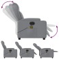 vidaXL Massagesessel Elektrisch Hellgrau Stoff vidaXL Massagesessel Elektrisch Hellgrau Stoff