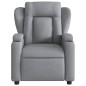 vidaXL Massagesessel Elektrisch Hellgrau Stoff vidaXL Massagesessel Elektrisch Hellgrau Stoff