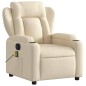 vidaXL Massagesessel Elektrisch Creme Stoff vidaXL Massagesessel Elektrisch Creme Stoff