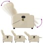 vidaXL Massagesessel Elektrisch Creme Stoff vidaXL Massagesessel Elektrisch Creme Stoff