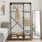 vidaXL Kleiderständer mit Schubladen Sonoma-Eiche 100x40x180 cm vidaXL Kleiderständer mit Schubladen Sonoma-Eiche 100x40x180 cm
