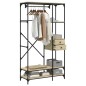 vidaXL Kleiderständer mit Schubladen Sonoma-Eiche 100x40x180 cm vidaXL Kleiderständer mit Schubladen Sonoma-Eiche 100x40x180 cm