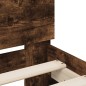 vidaXL Bettgestell mit Kopfteil Räuchereiche 160x200 cm Holzwerkstoff vidaXL Bettgestell mit Kopfteil Räuchereiche 160x200 cm Holzwerkstoff