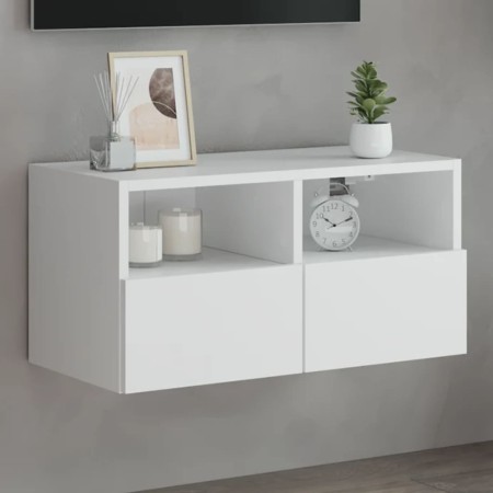 vidaXL TV-Wandschrank Weiß 60x30x30 cm Holzwerkstoff
