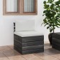 Garten-Paletten-Mittelsofa mit Kissen Kiefernholz Garten-Paletten-Mittelsofa mit Kissen Kiefernholz