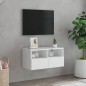 vidaXL TV-Wandschrank Weiß 60x30x30 cm Holzwerkstoff vidaXL TV-Wandschrank Weiß 60x30x30 cm Holzwerkstoff