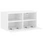 vidaXL TV-Wandschrank Weiß 60x30x30 cm Holzwerkstoff vidaXL TV-Wandschrank Weiß 60x30x30 cm Holzwerkstoff