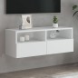 vidaXL TV-Wandschrank Weiß 80x30x30 cm Holzwerkstoff vidaXL TV-Wandschrank Weiß 80x30x30 cm Holzwerkstoff
