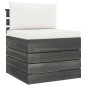 Garten-Paletten-Mittelsofa mit Kissen Kiefernholz Garten-Paletten-Mittelsofa mit Kissen Kiefernholz