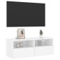 vidaXL TV-Wandschrank Weiß 80x30x30 cm Holzwerkstoff vidaXL TV-Wandschrank Weiß 80x30x30 cm Holzwerkstoff