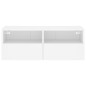 vidaXL TV-Wandschrank Weiß 80x30x30 cm Holzwerkstoff vidaXL TV-Wandschrank Weiß 80x30x30 cm Holzwerkstoff