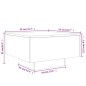 vidaXL Couchtisch Betongrau 55x55x31 cm Holzwerkstoff vidaXL Couchtisch Betongrau 55x55x31 cm Holzwerkstoff