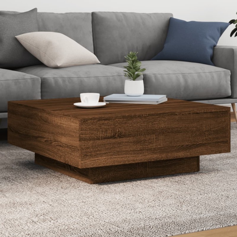 vidaXL Couchtisch Braun Eichen-Optik 80x80x31 cm Holzwerkstoff vidaXL Couchtisch Braun Eichen-Optik 80x80x31 cm Holzwerkstoff