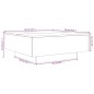 vidaXL Couchtisch Räuchereiche 80x80x31 cm Holzwerkstoff vidaXL Couchtisch Räuchereiche 80x80x31 cm Holzwerkstoff