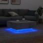 vidaXL Couchtisch mit LED-Leuchten Betongrau 80x80x31 cm vidaXL Couchtisch mit LED-Leuchten Betongrau 80x80x31 cm