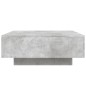 vidaXL Couchtisch mit LED-Leuchten Betongrau 80x80x31 cm vidaXL Couchtisch mit LED-Leuchten Betongrau 80x80x31 cm