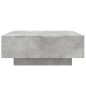 vidaXL Couchtisch mit LED-Leuchten Betongrau 80x80x31 cm vidaXL Couchtisch mit LED-Leuchten Betongrau 80x80x31 cm