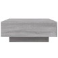 vidaXL Couchtisch mit LED-Leuchten Grau Sonoma 80x80x31 cm vidaXL Couchtisch mit LED-Leuchten Grau Sonoma 80x80x31 cm