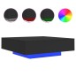 vidaXL Couchtisch mit LED-Leuchten Schwarz 100x100x31 cm vidaXL Couchtisch mit LED-Leuchten Schwarz 100x100x31 cm