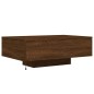 vidaXL Couchtisch mit LED-Leuchten Braun Eichen-Optik 85x55x31 cm vidaXL Couchtisch mit LED-Leuchten Braun Eichen-Optik 85x55x31 cm