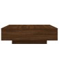 vidaXL Couchtisch mit LED-Leuchten Braun Eichen-Optik 100x100x31 cm vidaXL Couchtisch mit LED-Leuchten Braun Eichen-Optik 100x100x31 cm