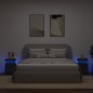vidaXL Nachttische mit LED-Leuchten 2 Stk. Schwarz 35x39x55 cm vidaXL Nachttische mit LED-Leuchten 2 Stk. Schwarz 35x39x55 cm