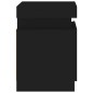 vidaXL Nachttische mit LED-Leuchten 2 Stk. Schwarz 35x39x55 cm vidaXL Nachttische mit LED-Leuchten 2 Stk. Schwarz 35x39x55 cm