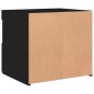 vidaXL Nachttisch mit LED-Leuchten Schwarz 50x40x45 cm vidaXL Nachttisch mit LED-Leuchten Schwarz 50x40x45 cm