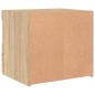vidaXL Nachttisch mit LED-Leuchten Sonoma-Eiche 50x40x45 cm vidaXL Nachttisch mit LED-Leuchten Sonoma-Eiche 50x40x45 cm